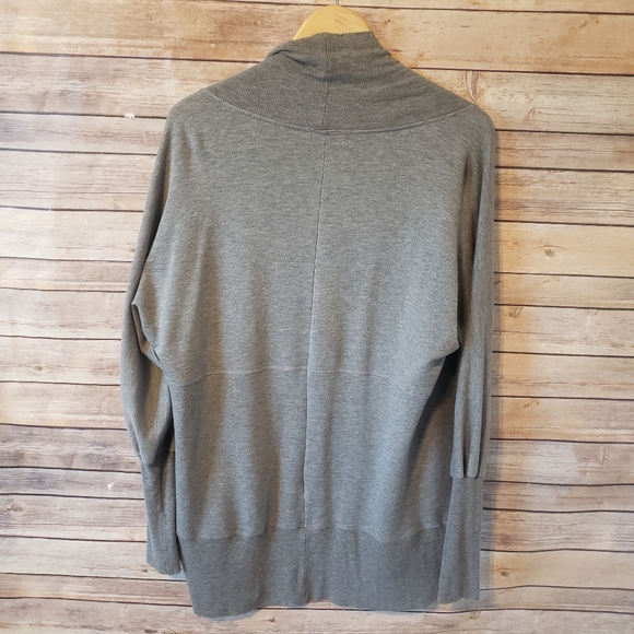 H by Bordeaux Gray Open Front Cardigan Medium - Picture 4 of 6